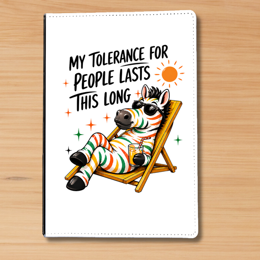Retro Zebra Humor Journal